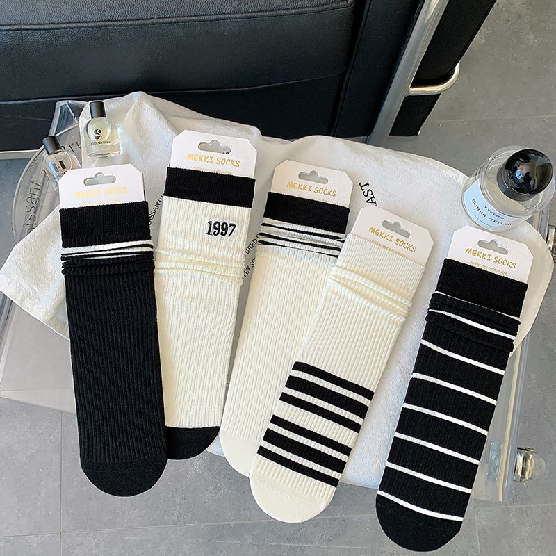 Socks Women S White Tube Socks Striped Versatile Women S Stacking Socks Japanese Trendy Black Stockings One Size белый
Socks Women S White Tube Socks Striped Versatile Women S Stacking Socks Japanese Trendy Black Stockings One Size белый