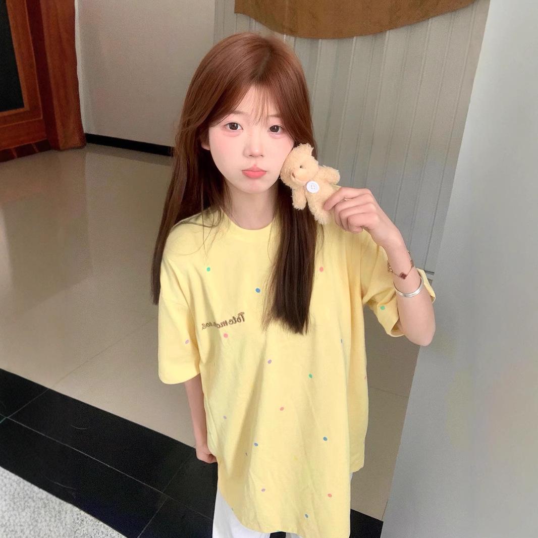 Design Sense Women s Pure Cotton Short Sleeve T-Shirt - Casual High Street Trendy Loose Fit Top L
Design Sense Women s Pure Cotton Short Sleeve T-Shirt - Casual High Street Trendy Loose Fit Top L