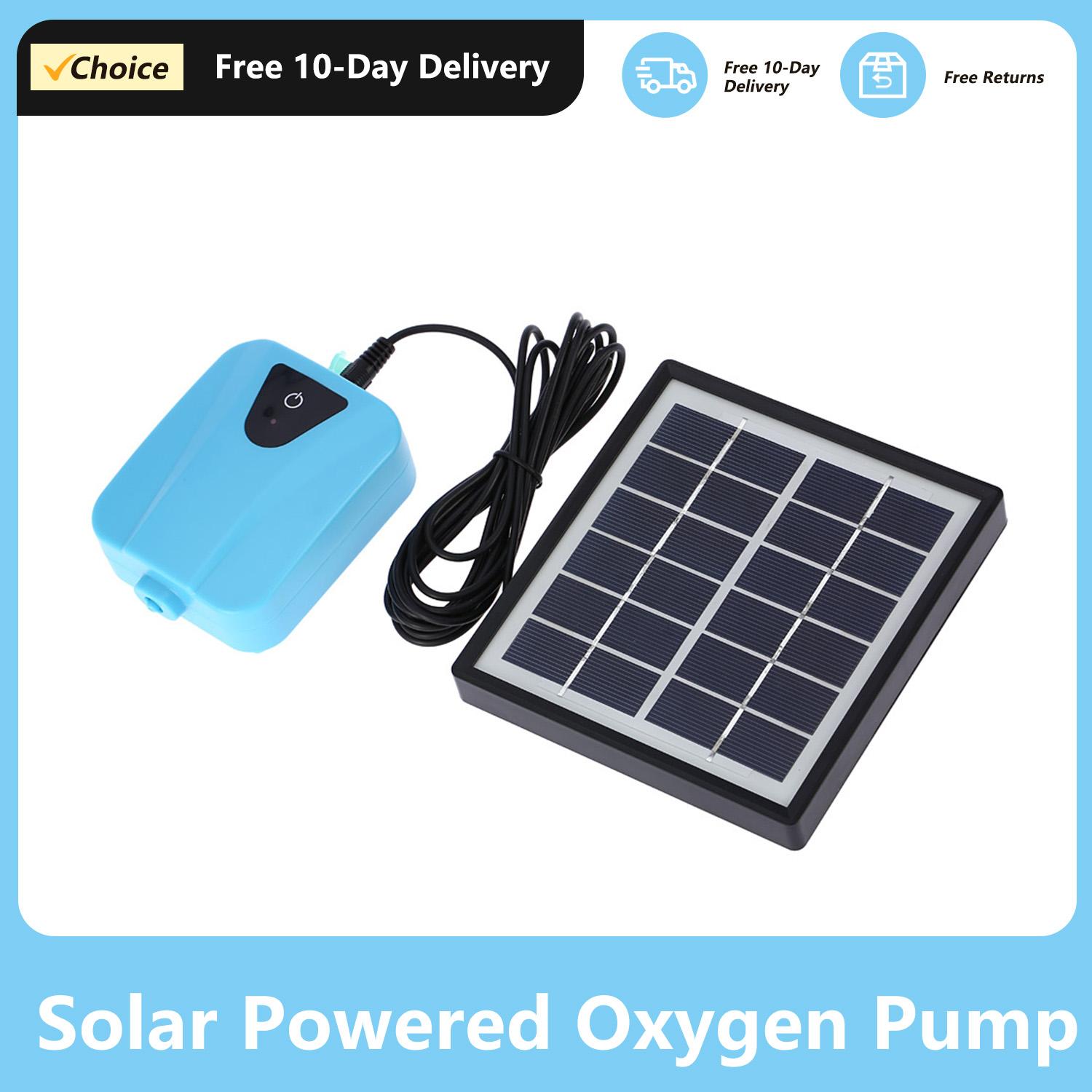 Solar Powered/DC Charging Oxygenator Water Oxygen Pump Pond Aerator with 1 Air Stone Aquarium Airpump 2L/min синій
Solar Powered/DC Charging Oxygenator Water Oxygen Pump Pond Aerator with 1 Air Stone Aquarium Airpump 2L/min синій