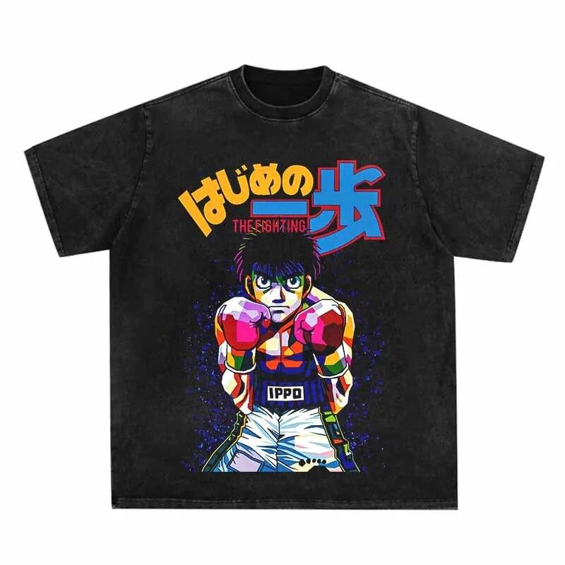 Новая уличная футболка Hajime no Ippo, мужская футболка с принтом аниме для бокса, винтажная футболка, хлопковые топы с короткими рукавами, футболка унисекс большого размера
Новая уличная футболка Hajime no Ippo, мужская футболка с принтом аниме для бокса, винтажная футболка, хлопковые топы с короткими рукавами, футболка унисекс большого размера