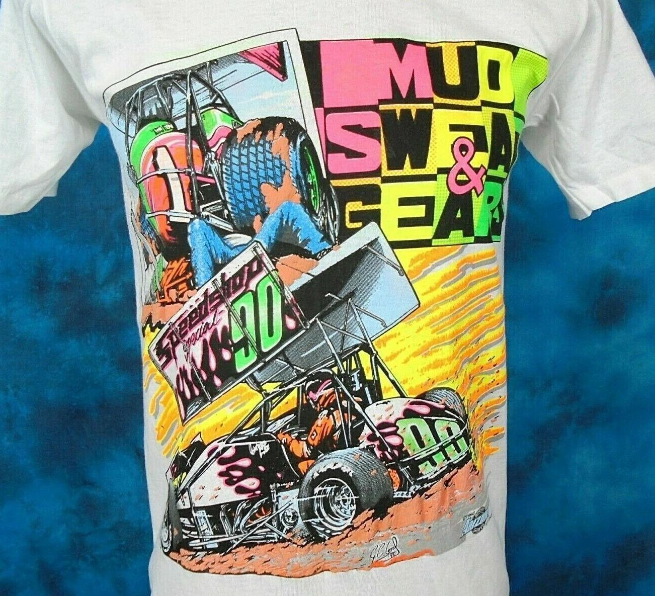 vintage 80s SPRINT CAR RACING MUD SWEAT & GEARS T-Shirt XS single stitch cartoon M
vintage 80s SPRINT CAR RACING MUD SWEAT & GEARS T-Shirt XS single stitch cartoon M
