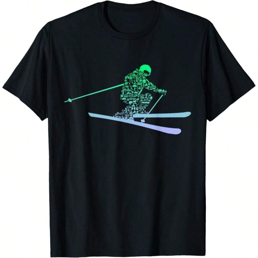 Ski Adventure Graphic Tee for Winter Sports Enthusiasts S
Ski Adventure Graphic Tee for Winter Sports Enthusiasts S