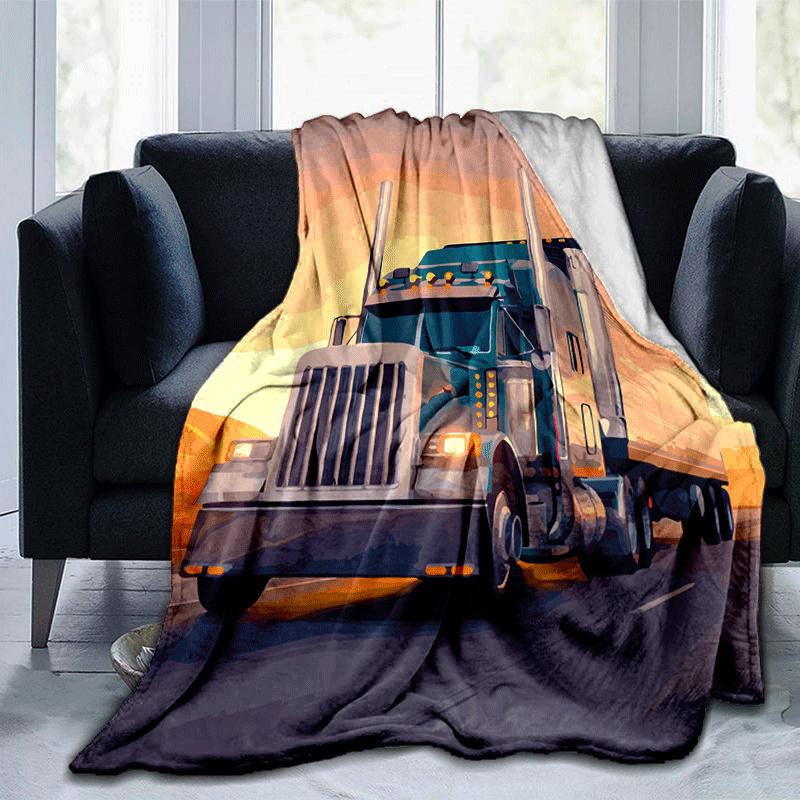1pc Truck Printing Lightweight Flannel Blanket, Comfortable and Warm Blanket, for Camping Sofa Bed and Couch Office, Gift 100x150cm
1pc Truck Printing Lightweight Flannel Blanket, Comfortable and Warm Blanket, for Camping Sofa Bed and Couch Office, Gift 100x150cm