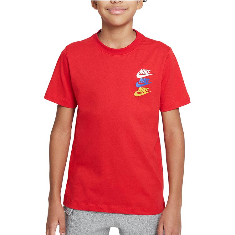 Nike Sportswear Standard Issue Logo Print Short Sleeve T-Shirt Kids tops University-Red FJ5391-657 L
Nike Sportswear Standard Issue Logo Print Short Sleeve T-Shirt Kids tops University-Red FJ5391-657 L