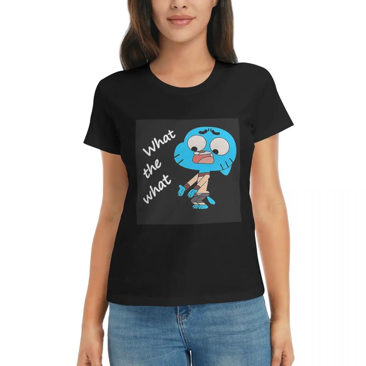 Women TShirt The Amazing World Of Gumball What The What Short Sleeve Tees Crew Neck Cotton T Shirts Clothes Tops Streetwear 4XL
Women TShirt The Amazing World Of Gumball What The What Short Sleeve Tees Crew Neck Cotton T Shirts Clothes Tops Streetwear 4XL