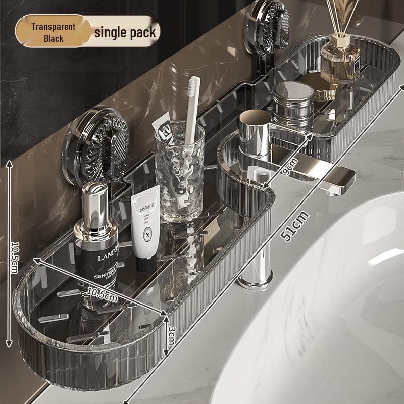 Wall-Mounted Suction Cup Bathroom Organizer for Faucets, Showers, and Washbasins
Wall-Mounted Suction Cup Bathroom Organizer for Faucets, Showers, and Washbasins