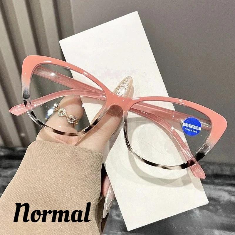 Fashion Retro Cat-eye Photochromic Reading Glasses Neutral Fashion New High-definition Anti-blue Light Farsighted Glasses To+4.0 +400
Fashion Retro Cat-eye Photochromic Reading Glasses Neutral Fashion New High-definition Anti-blue Light Farsighted Glasses To+4.0 +400
