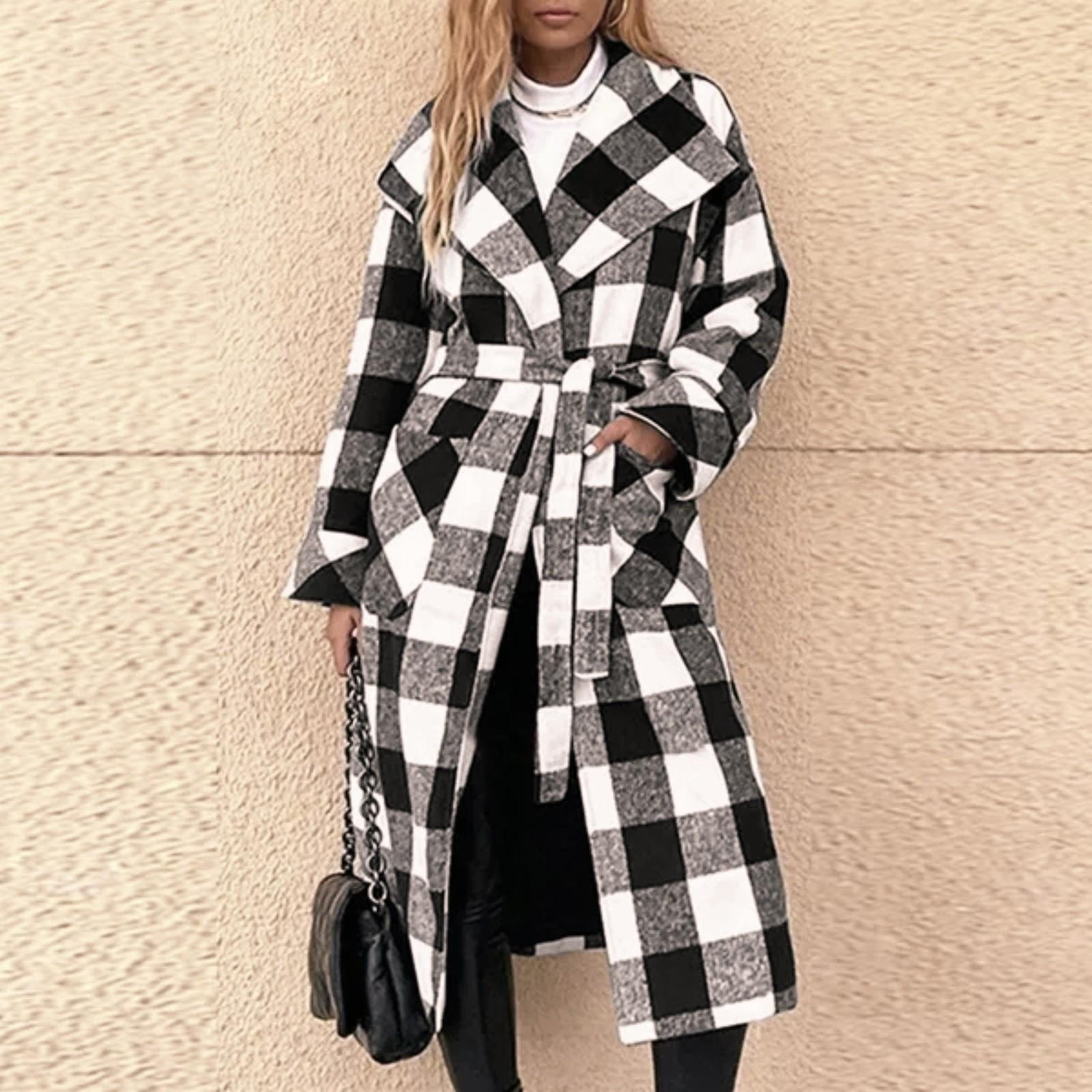 Women Long Shirt Plaid Check Long Sleeve Lapel Collar Jacket Irregular Hem Casual Fashion Long Cardigan Plus Size M чорний
Women Long Shirt Plaid Check Long Sleeve Lapel Collar Jacket Irregular Hem Casual Fashion Long Cardigan Plus Size M чорний