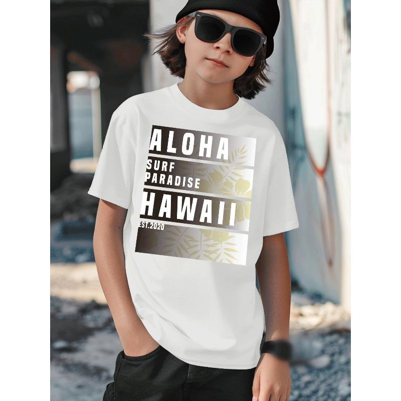 European sizes Boys T-Shirt, Casual Black with Trendy Aloha Surf Design from Hawaii, Palm Leaf Floral Pattern 98cm белый
European sizes Boys T-Shirt, Casual Black with Trendy Aloha Surf Design from Hawaii, Palm Leaf Floral Pattern 98cm белый