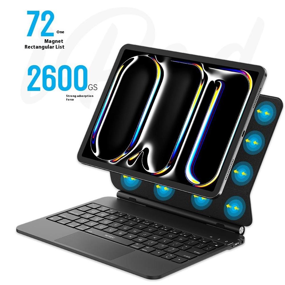 WIWU MK-002 For iPad Pro 11 (2024) Bluetooth-compatible Keyboard Case Leather Protective Cover Magic Keyboard A
WIWU MK-002 For iPad Pro 11 (2024) Bluetooth-compatible Keyboard Case Leather Protective Cover Magic Keyboard A