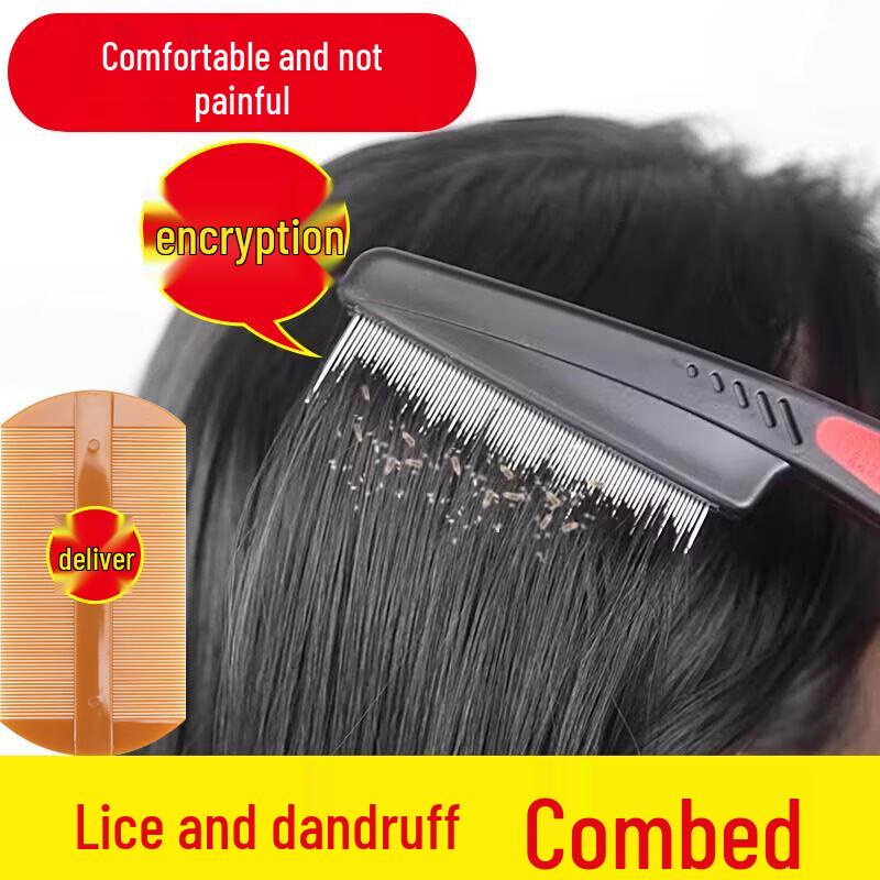 Ultra-Dense Fine Tooth Steel Comb for Lice & Dandruff
Ultra-Dense Fine Tooth Steel Comb for Lice & Dandruff