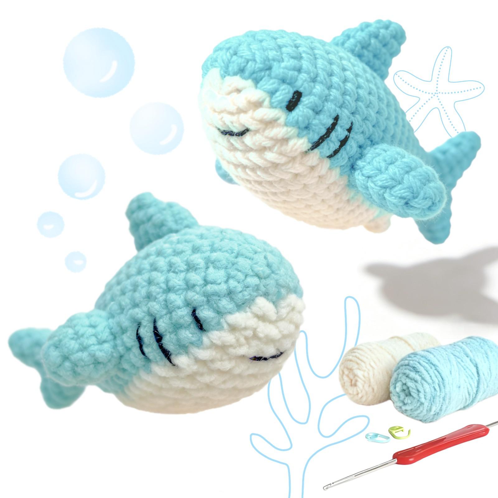 2pc Crochet Kit Sharks DIY Crochet Hook Set with Instruction Manual and Video Teaching(Accessories In Random Color) синий
2pc Crochet Kit Sharks DIY Crochet Hook Set with Instruction Manual and Video Teaching(Accessories In Random Color) синий