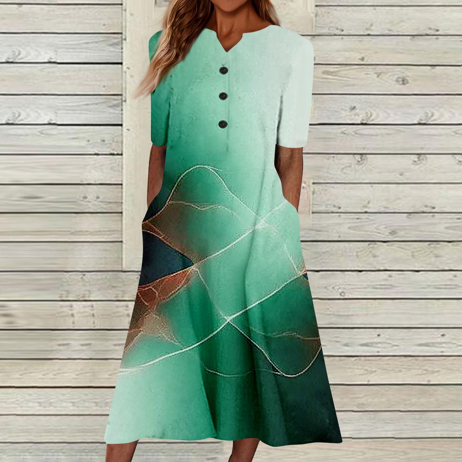 Женский летний повседневный цветочный (Градиент) Платье с коротким рукавом с принтом XL
Женский летний повседневный цветочный (Градиент) Платье с коротким рукавом с принтом XL