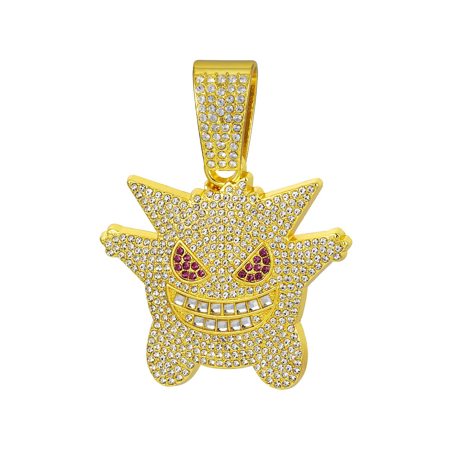 Hot-selling Anime Gengui Elf Diamond-encrusted European and American Style Hip-hop Cuban Chain Trendy Men s Necklace Jewelry
Hot-selling Anime Gengui Elf Diamond-encrusted European and American Style Hip-hop Cuban Chain Trendy Men s Necklace Jewelry