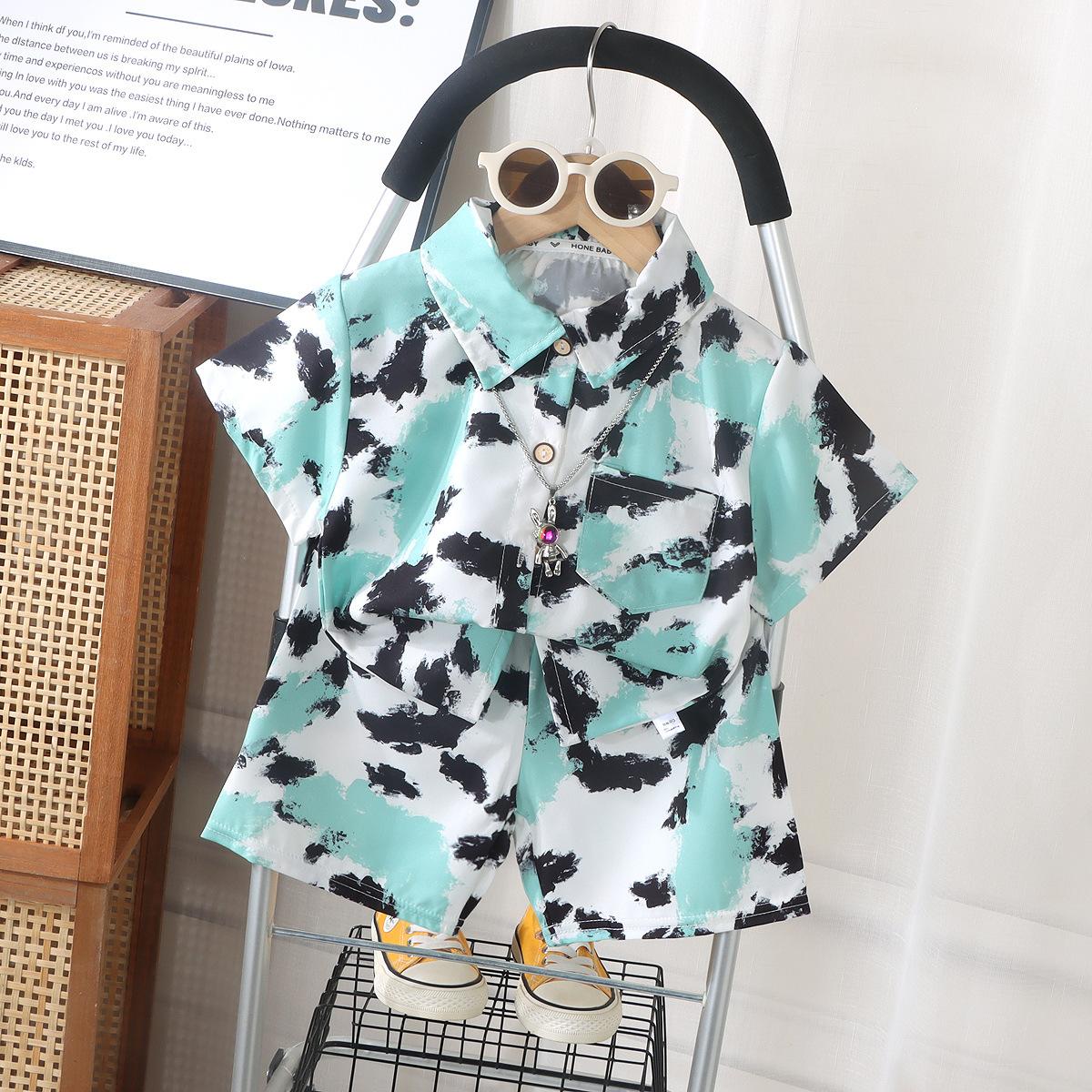 Summer Boys Short Sleeve Shirt & Outwear Set - Casual Lightweight Kids Clothing Children s Shirt Set 90 світло-зелений колір
Summer Boys Short Sleeve Shirt & Outwear Set - Casual Lightweight Kids Clothing Children s Shirt Set 90 світло-зелений колір