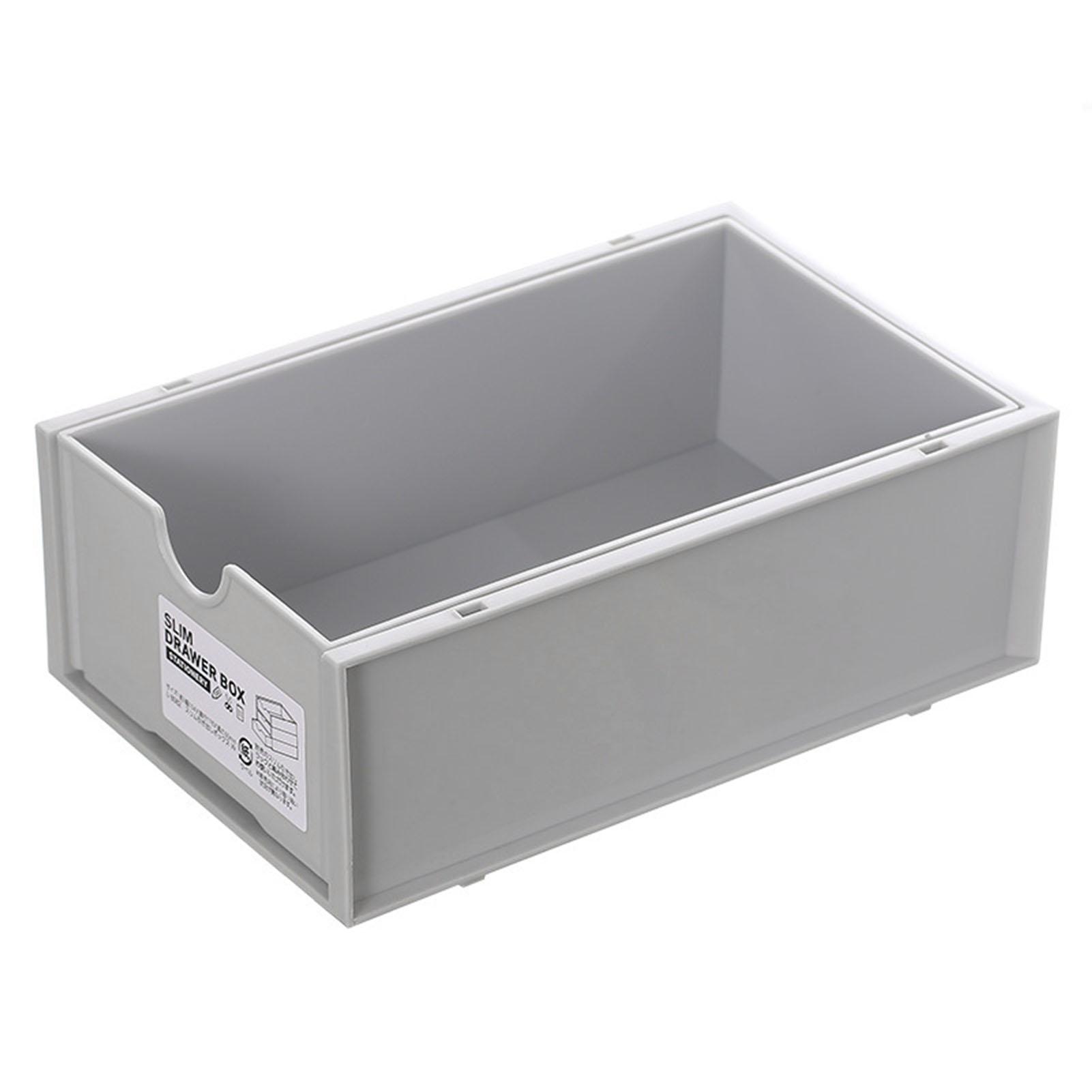 Desktop Storage Box Plastic Desk Makeup Organizer Stationery Supplies Storage Box with Drawer Grey
Desktop Storage Box Plastic Desk Makeup Organizer Stationery Supplies Storage Box with Drawer Grey