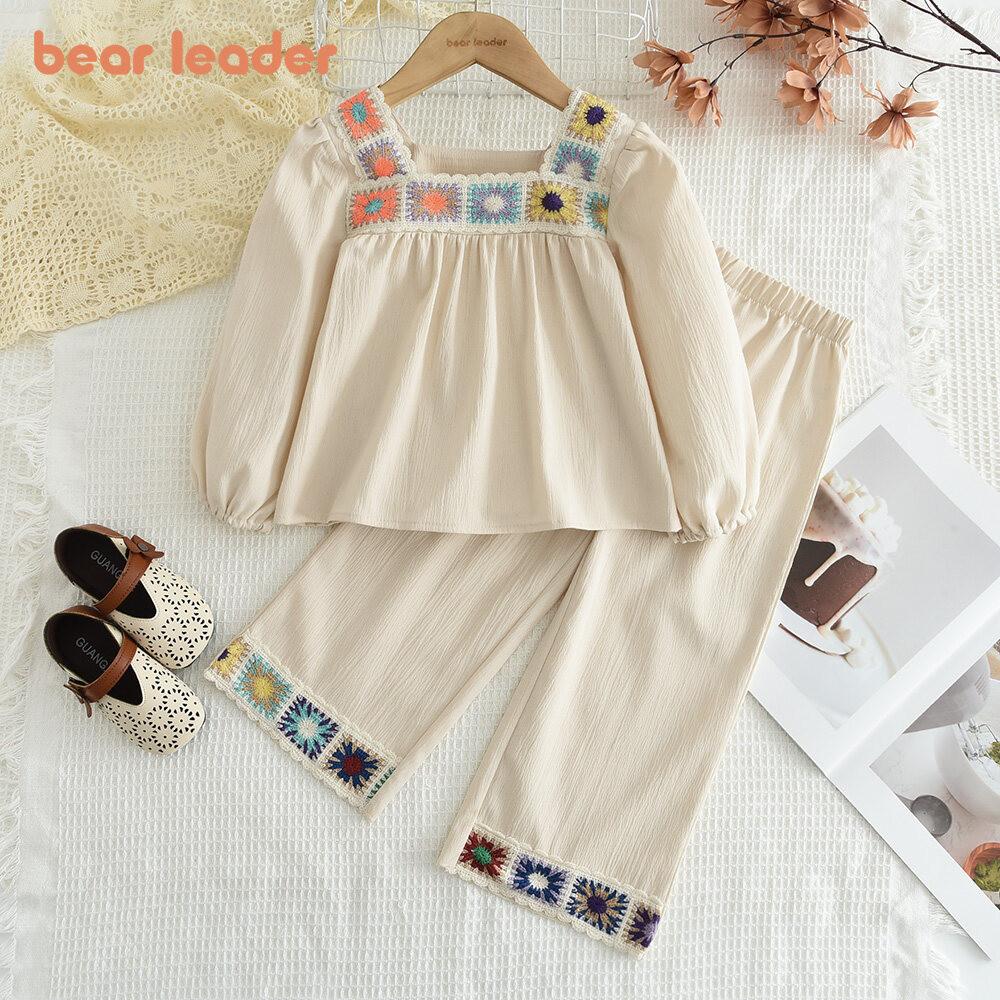 Girls Long Sleeved Suit Bear Leader 3-7 Years Flower Embroidery Lace T-shirt Tops + Pants Two-piece Set TZ249 3T
Girls Long Sleeved Suit Bear Leader 3-7 Years Flower Embroidery Lace T-shirt Tops + Pants Two-piece Set TZ249 3T