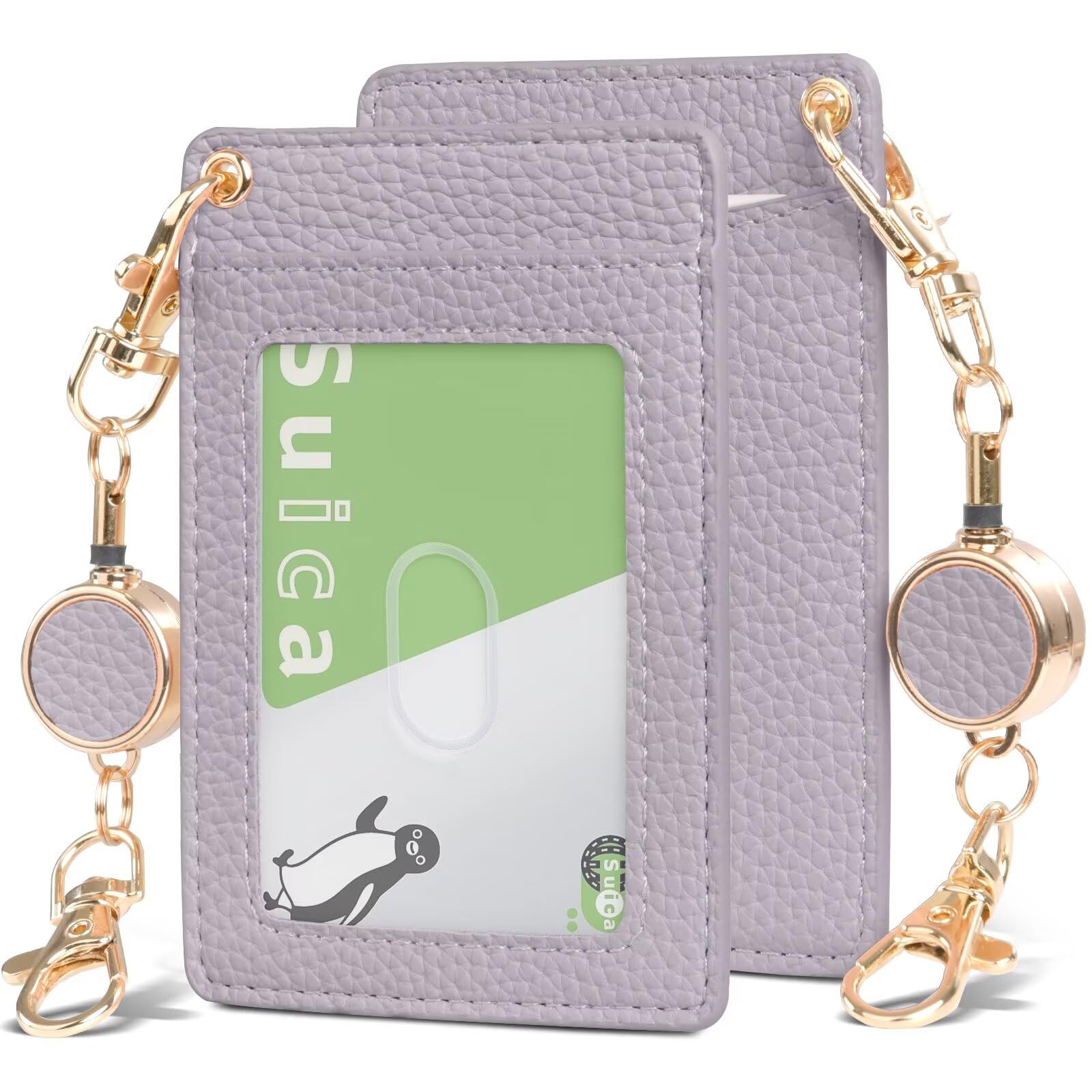 YooFa Pass Case with Reel, Vertical Card Holder for Women, Holds 2 ID Cards, Popular Card Storage, Employee ID, Name Badge, Transportation Card,
YooFa Pass Case with Reel, Vertical Card Holder for Women, Holds 2 ID Cards, Popular Card Storage, Employee ID, Name Badge, Transportation Card,