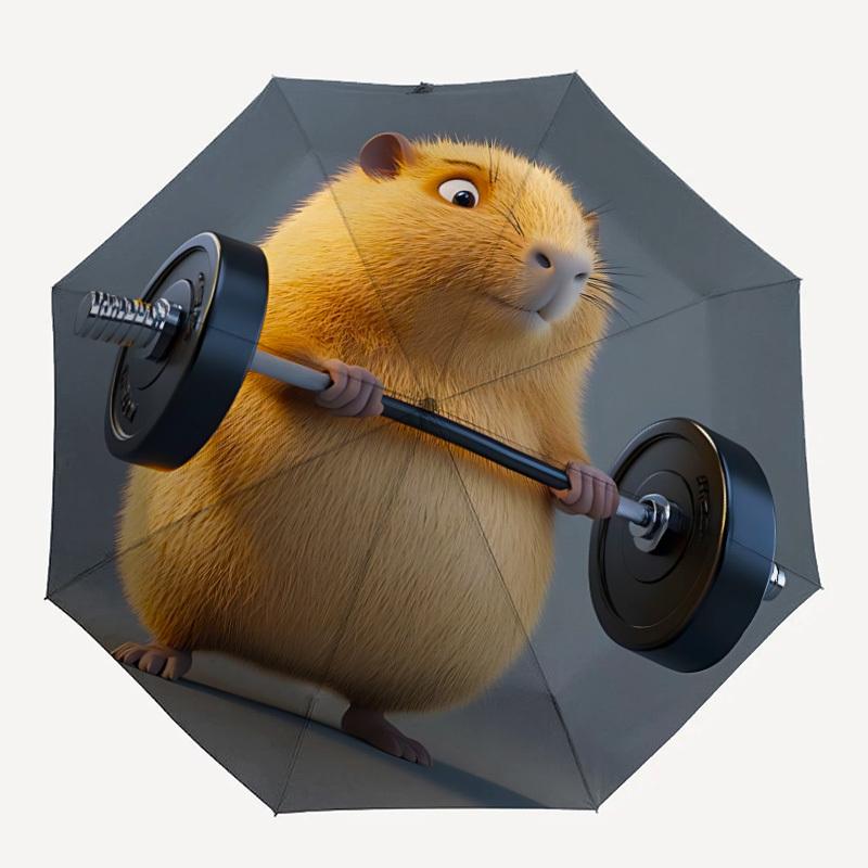 1pc Capybara Workout Automatic Open/Close Umbrella, Compact Travel Umbrella, 8-Rib Sturdy Frame - Ideal Gift for Friends yy251118112
1pc Capybara Workout Automatic Open/Close Umbrella, Compact Travel Umbrella, 8-Rib Sturdy Frame - Ideal Gift for Friends yy251118112