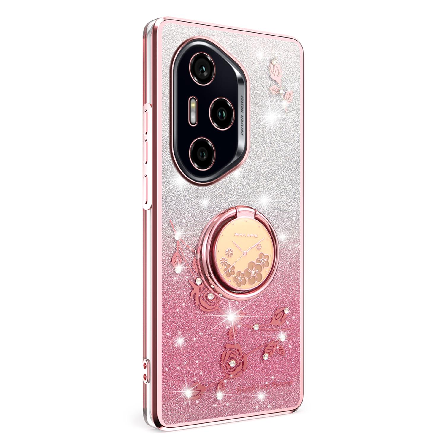 For Honor 300 Pro Case Ring Kickstand TPU Flowers Phone Cover Gradient Glitter Rose Gold
For Honor 300 Pro Case Ring Kickstand TPU Flowers Phone Cover Gradient Glitter Rose Gold