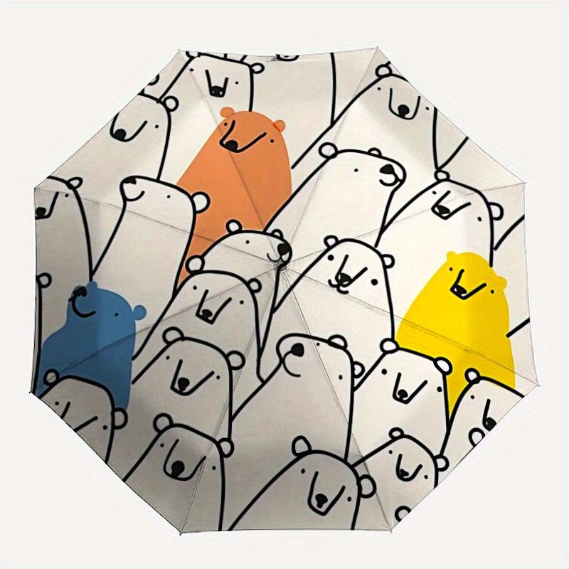 1pc Polar Bear Print Automatic Folding Umbrella, Portable & Foldable Design with 8 Ribs, Casual Outdoor Accessory yy250729088
1pc Polar Bear Print Automatic Folding Umbrella, Portable & Foldable Design with 8 Ribs, Casual Outdoor Accessory yy250729088