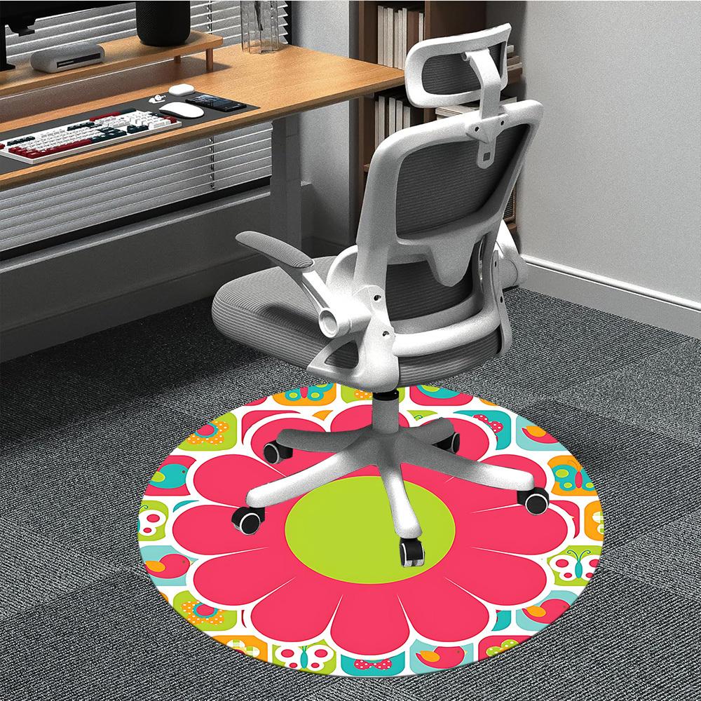 1pc Flower Pattern Chair Carpet for Office, Round Non Slip Durable Large Size Office Carpet, Suitable for Office 80cm
1pc Flower Pattern Chair Carpet for Office, Round Non Slip Durable Large Size Office Carpet, Suitable for Office 80cm