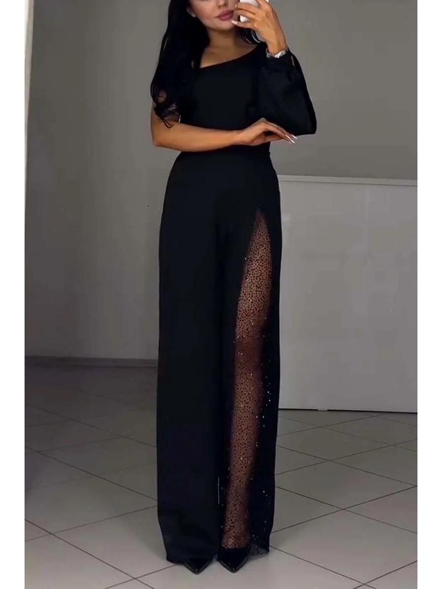 2024 European & American Autumn/Winter Sexy One-Shoulder High Slit Women s Jumpsuit L чёрный
2024 European & American Autumn/Winter Sexy One-Shoulder High Slit Women s Jumpsuit L чёрный