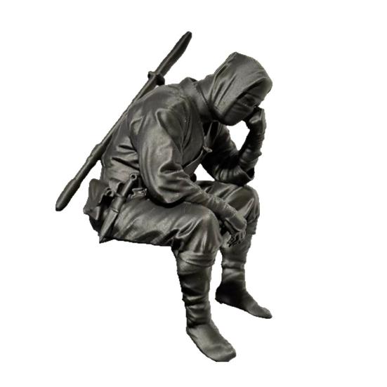 3D Printed Ninja Warrior Figurine with Weapon Small Sitting Thinking Black Samurai Bookshelf Statue for Office Shelf Desk Decor чёрный
3D Printed Ninja Warrior Figurine with Weapon Small Sitting Thinking Black Samurai Bookshelf Statue for Office Shelf Desk Decor чёрный