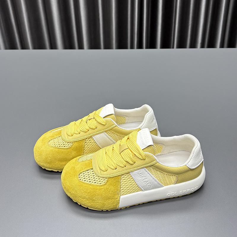 Высококачественная кожаная сетка дышащие маленькие белые туфли женские 2025 лето новые универсальные повседневные спортивные тренировочные туфли Форреста Гампа 40 жёлтый
Высококачественная кожаная сетка дышащие маленькие белые туфли женские 2025 лето новые универсальные повседневные спортивные тренировочные туфли Форреста Гампа 40 жёлтый
