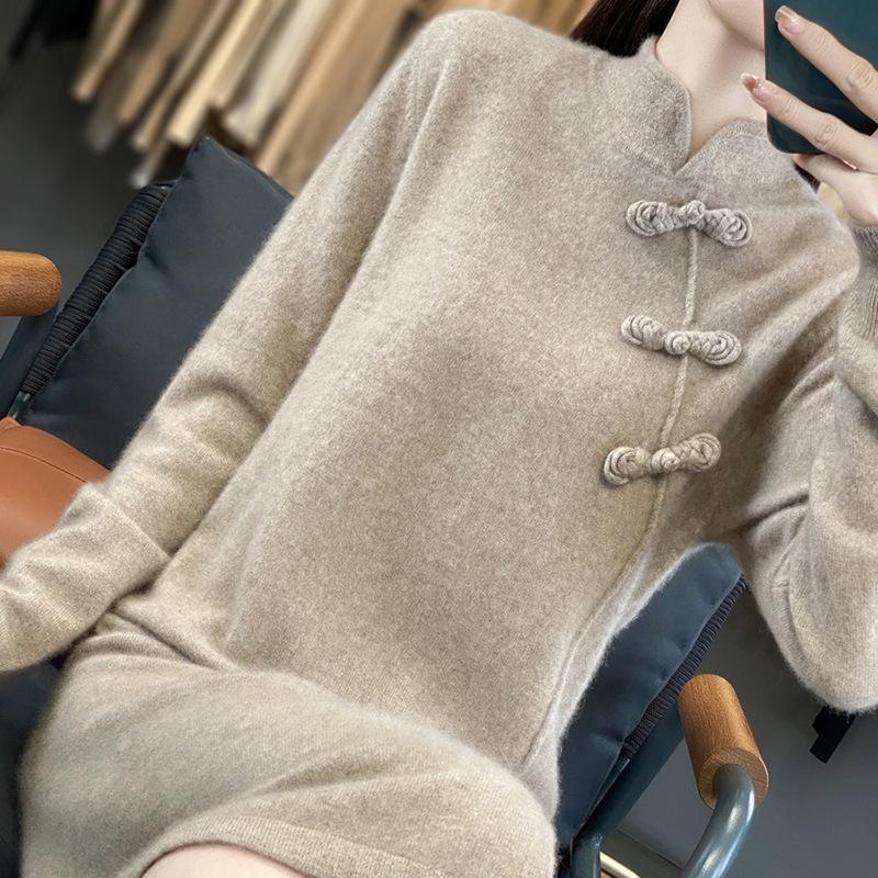 Длинное шерстяное платье для женщин с воротником-стойкой на пряжке. Новинка осени и зимы. Приятное к коже и теплое. Ретро, универсальное, кашемировое вязаное платье-юбка. XXL
Длинное шерстяное платье для женщин с воротником-стойкой на пряжке. Новинка осени и зимы. Приятное к коже и теплое. Ретро, универсальное, кашемировое вязаное платье-юбка. XXL