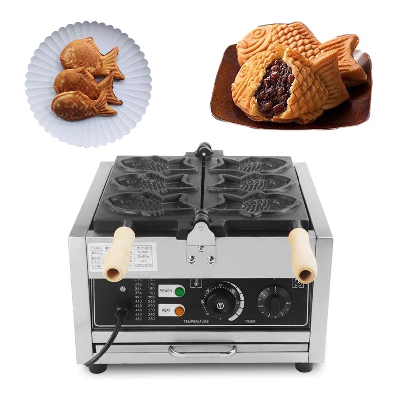 Электрическая вафельница в форме рыбы, 3 шт., машина Taiyaki Janapese для Acer Barquillos, вафельница из нержавеющей стали для рыбы, коммерческая EU Plug&220V
Электрическая вафельница в форме рыбы, 3 шт., машина Taiyaki Janapese для Acer Barquillos, вафельница из нержавеющей стали для рыбы, коммерческая EU Plug&220V