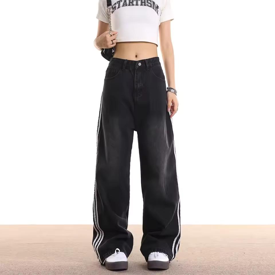 Ретро Полосатые Джинсы Женские Свободные Американские Прямые Брюки Бренд Прилив Повседневная Одежда S чёрный
Ретро Полосатые Джинсы Женские Свободные Американские Прямые Брюки Бренд Прилив Повседневная Одежда S чёрный