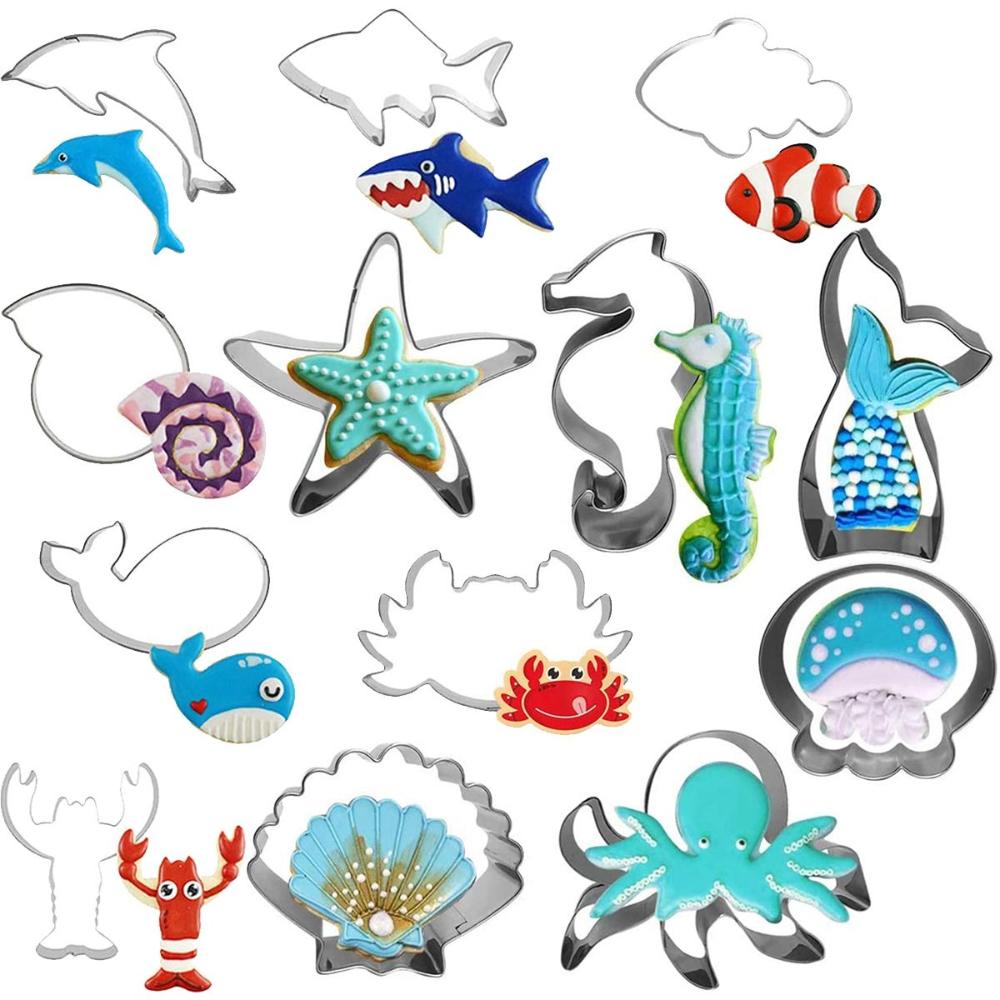 Fondant Dough DIY Kitchen Under the Sea Baking Tools Ocean Creatures Cookie Cutter Biscuit Mold Clownfish
Fondant Dough DIY Kitchen Under the Sea Baking Tools Ocean Creatures Cookie Cutter Biscuit Mold Clownfish