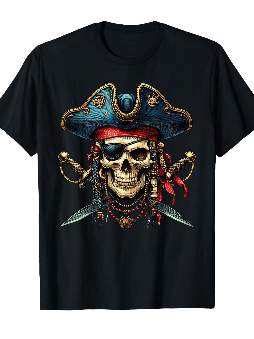 Men Pirate Skull Crossbones T-Shirt Loose Fit Short Sleeve Pirate Skull Design Durable Fabric for Costumes Quick-drying T-shirt S разноцветный
Men Pirate Skull Crossbones T-Shirt Loose Fit Short Sleeve Pirate Skull Design Durable Fabric for Costumes Quick-drying T-shirt S разноцветный
