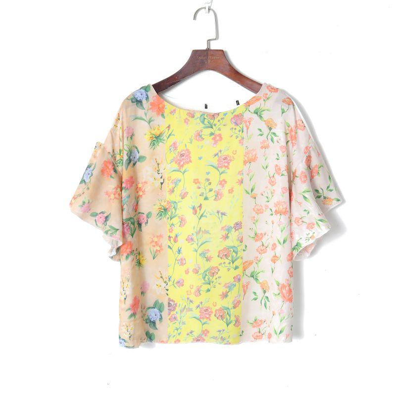 2023 Summer Women s Clothing Fashion K-style Comely Stitching Print round Neck Pullover Ruffle Sleeve Loose Younger Shirt Yellow Print S
2023 Summer Women s Clothing Fashion K-style Comely Stitching Print round Neck Pullover Ruffle Sleeve Loose Younger Shirt Yellow Print S