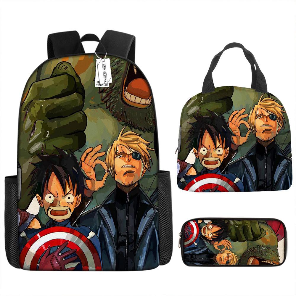 ONE PIECE one piece шкільний рюкзак Рюкзак Луффі Учні початкової та середньої школи Рюкзак великої місткості Дитяча сумка для обіду 15 backpack
ONE PIECE one piece шкільний рюкзак Рюкзак Луффі Учні початкової та середньої школи Рюкзак великої місткості Дитяча сумка для обіду 15 backpack