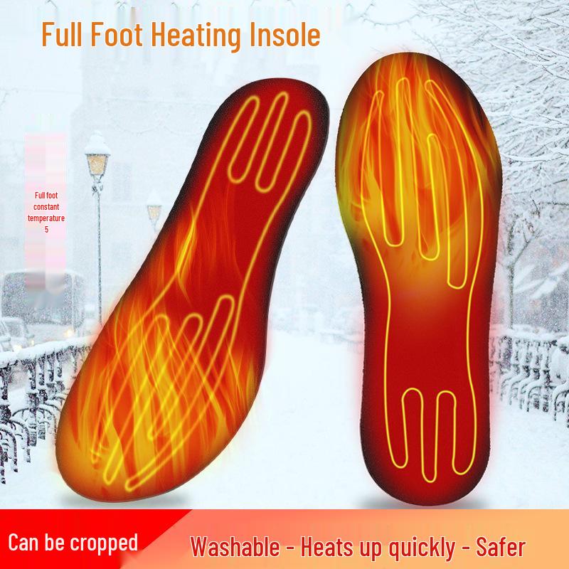 Unisex USB Rechargeable Heated Insoles - Self-Warming Winter Heating Pads USB Black Size 35-39
Unisex USB Rechargeable Heated Insoles - Self-Warming Winter Heating Pads USB Black Size 35-39