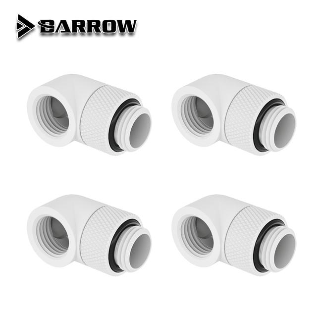 4pcs/6pcs BARROW 90 Degree Rotary Hard Tube Fitting Adapter Rotating , water cooling Adaptors G1/4 Thread , TWT90-v2.5 4pcs White
4pcs/6pcs BARROW 90 Degree Rotary Hard Tube Fitting Adapter Rotating , water cooling Adaptors G1/4 Thread , TWT90-v2.5 4pcs White