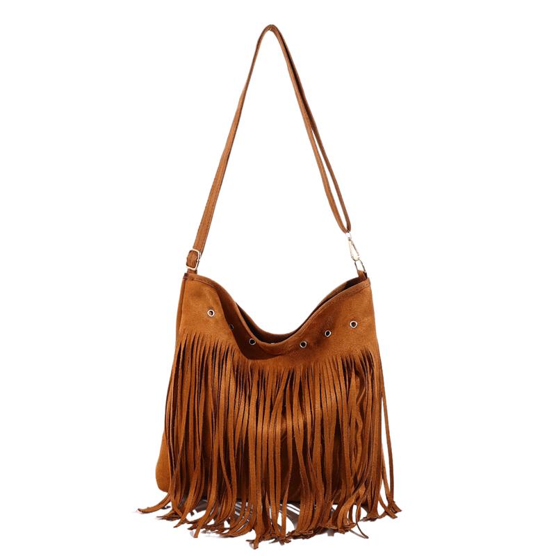 Boho Style Tassel Crossbody Bag Soft Frosted Tassel Straddle Bag Women Vintage Suede Shoulder Bag Casual Fringe Messenger Bag світло-коричневого кольору
Boho Style Tassel Crossbody Bag Soft Frosted Tassel Straddle Bag Women Vintage Suede Shoulder Bag Casual Fringe Messenger Bag світло-коричневого кольору