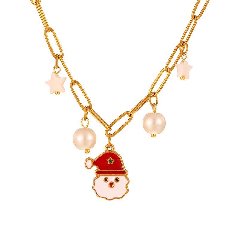 Cross-border Drip Oil Red Sock Christmas Tree Reindeer Santa Pendant Necklace for Women
Cross-border Drip Oil Red Sock Christmas Tree Reindeer Santa Pendant Necklace for Women