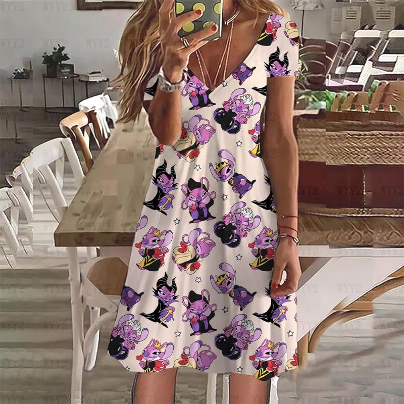 Disney Halloween V-neck dress summer printed dress ladies elegant loose sports short-sleeved beach dress XL
Disney Halloween V-neck dress summer printed dress ladies elegant loose sports short-sleeved beach dress XL