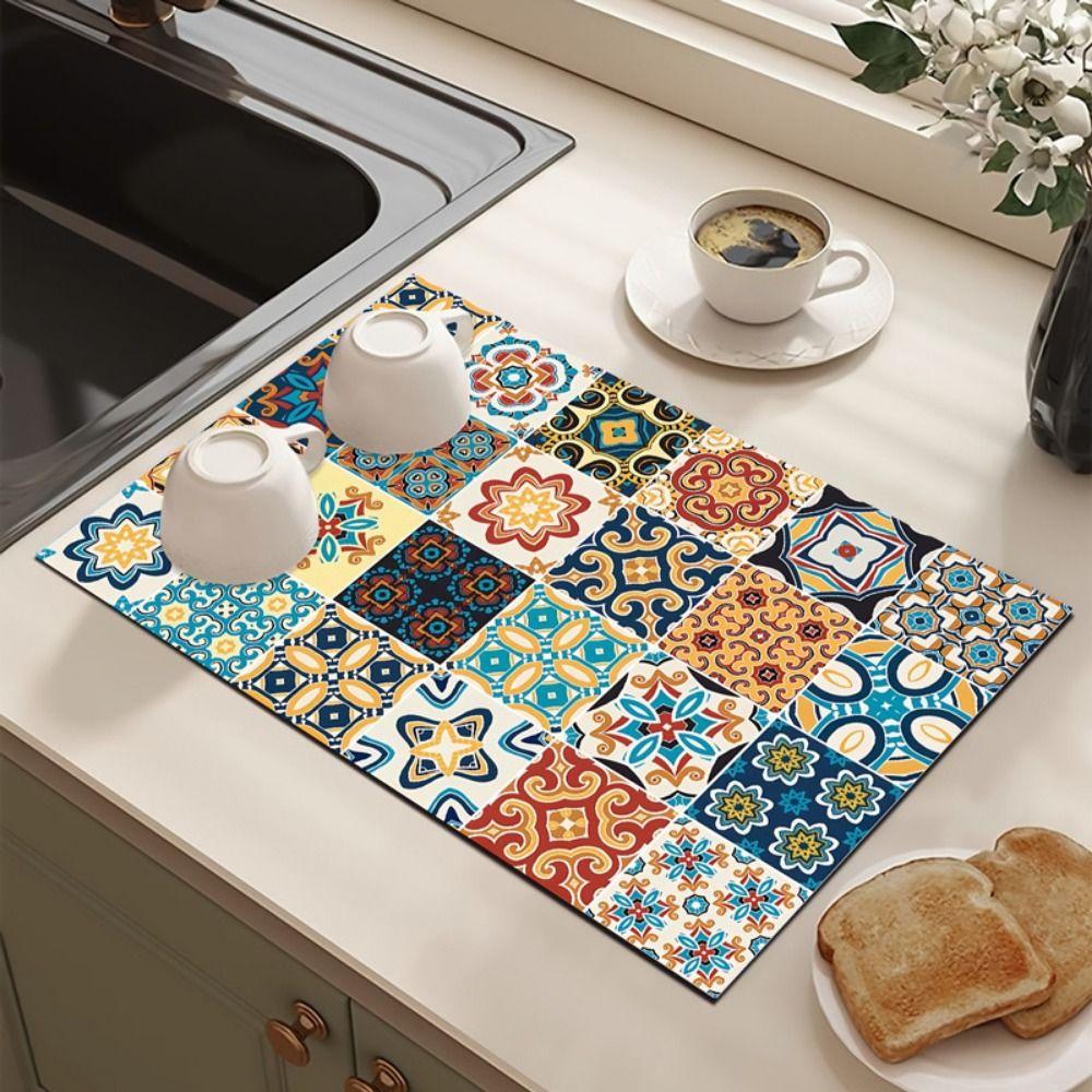 American Style Coffee Machine Drain Pad Vintage Dish Drying Rugs Tableware Mat Holiday Style E
American Style Coffee Machine Drain Pad Vintage Dish Drying Rugs Tableware Mat Holiday Style E