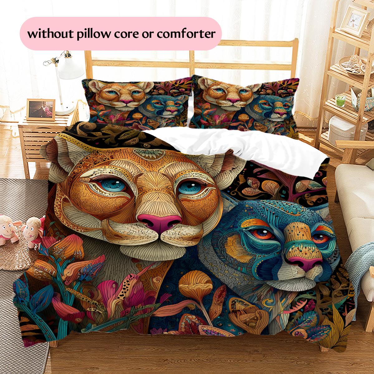 Cougar Pattern Bedding Home Decoration Birthday Gift (1 * duvet cover + 2 * pillowcase, without core) 135x200cm
Cougar Pattern Bedding Home Decoration Birthday Gift (1 * duvet cover + 2 * pillowcase, without core) 135x200cm