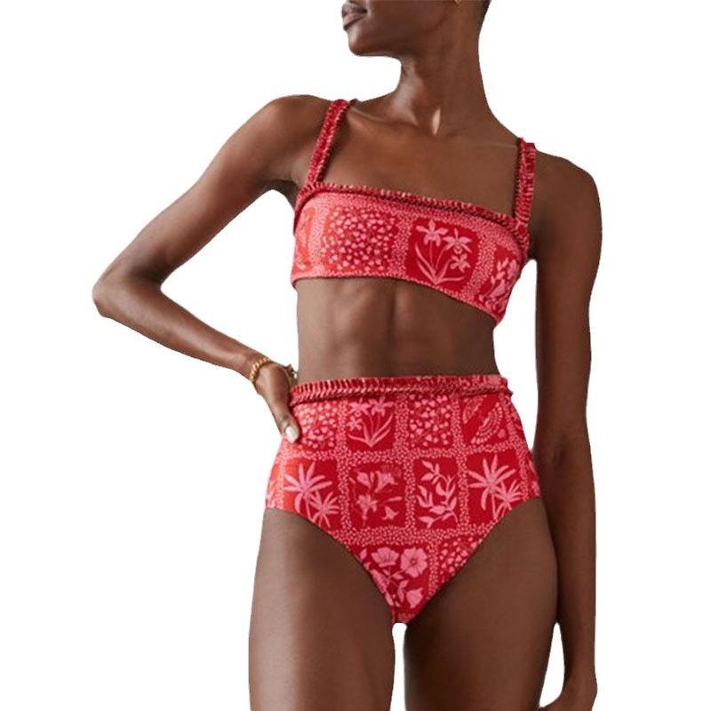 European & American Frill Bikini - Fashion Print Two-Piece Swimsuit 22037195 XXL червоний
European & American Frill Bikini - Fashion Print Two-Piece Swimsuit 22037195 XXL червоний