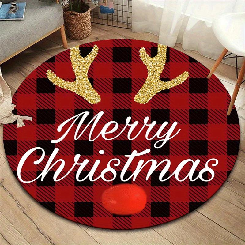 1pc Soft, Absorbent & Non-Slip Merry Christmas Round Rug, Perfect for Entryway, Living Room, Bedroom Decor, Machine Washable Flannel Memory 80cm by 80cm
1pc Soft, Absorbent & Non-Slip Merry Christmas Round Rug, Perfect for Entryway, Living Room, Bedroom Decor, Machine Washable Flannel Memory 80cm by 80cm