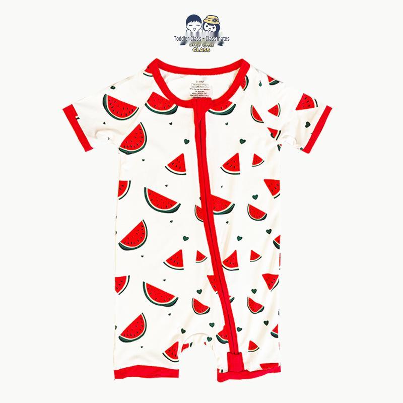 Baby Bamboo Fiber Romper - All-Over Print Short Sleeve Crawling Suit 0-3 Months
Baby Bamboo Fiber Romper - All-Over Print Short Sleeve Crawling Suit 0-3 Months