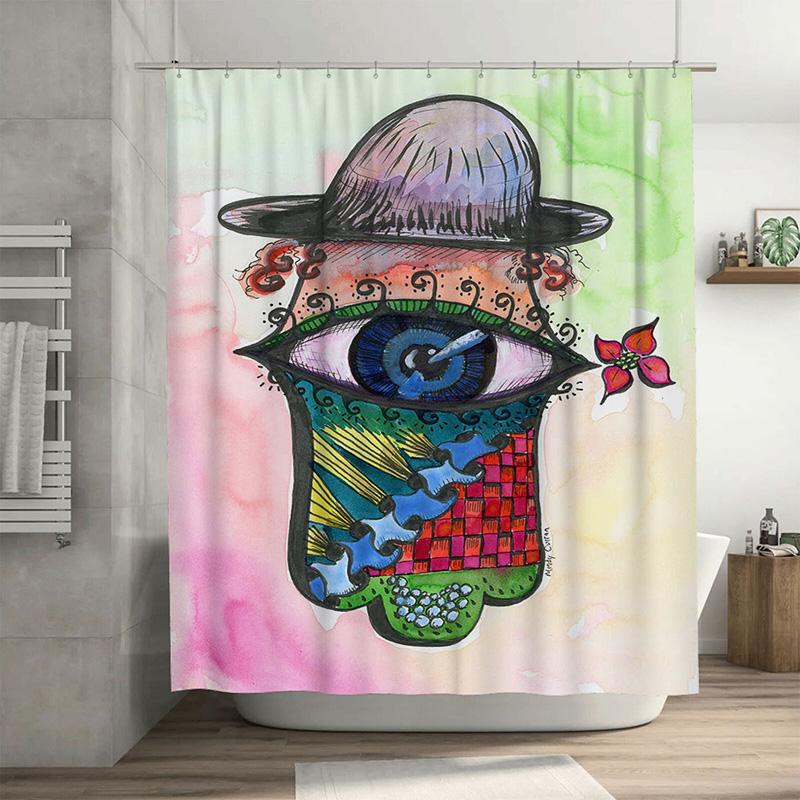 Colorful Printed Shower Curtain With Eye Design For Bathroom Decor Waterproof Fabric Home Decor Item 48X72In/120Cmx183Cm (Green) W60H190(CM)-1 Pcs
Colorful Printed Shower Curtain With Eye Design For Bathroom Decor Waterproof Fabric Home Decor Item 48X72In/120Cmx183Cm (Green) W60H190(CM)-1 Pcs