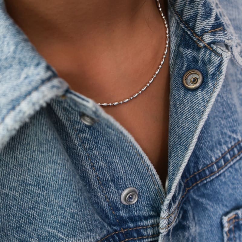 MERITY rice ball chain necklace Basic 39cm (+4cm)
MERITY rice ball chain necklace Basic 39cm (+4cm)