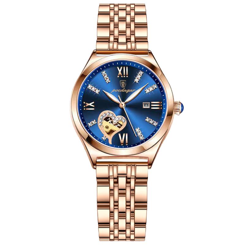 POEDAGAR Women Watches Fashion Rose Gold Stainless Stain Steel Watch Waterproof Quarzt Wristwatch Romatic Girlfriend Gift розового золота/синий
POEDAGAR Women Watches Fashion Rose Gold Stainless Stain Steel Watch Waterproof Quarzt Wristwatch Romatic Girlfriend Gift розового золота/синий