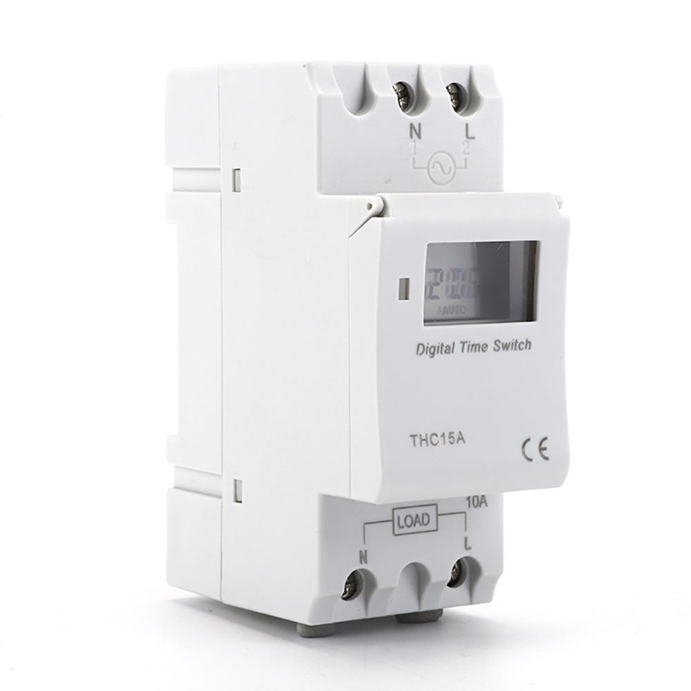 1 шт. Прочный программируемый цифровой переключатель-таймер Недельный 7-дневный ЖК-дисплей THC15A 220 В Релейное управление на DIN-рейку белый
1 шт. Прочный программируемый цифровой переключатель-таймер Недельный 7-дневный ЖК-дисплей THC15A 220 В Релейное управление на DIN-рейку белый